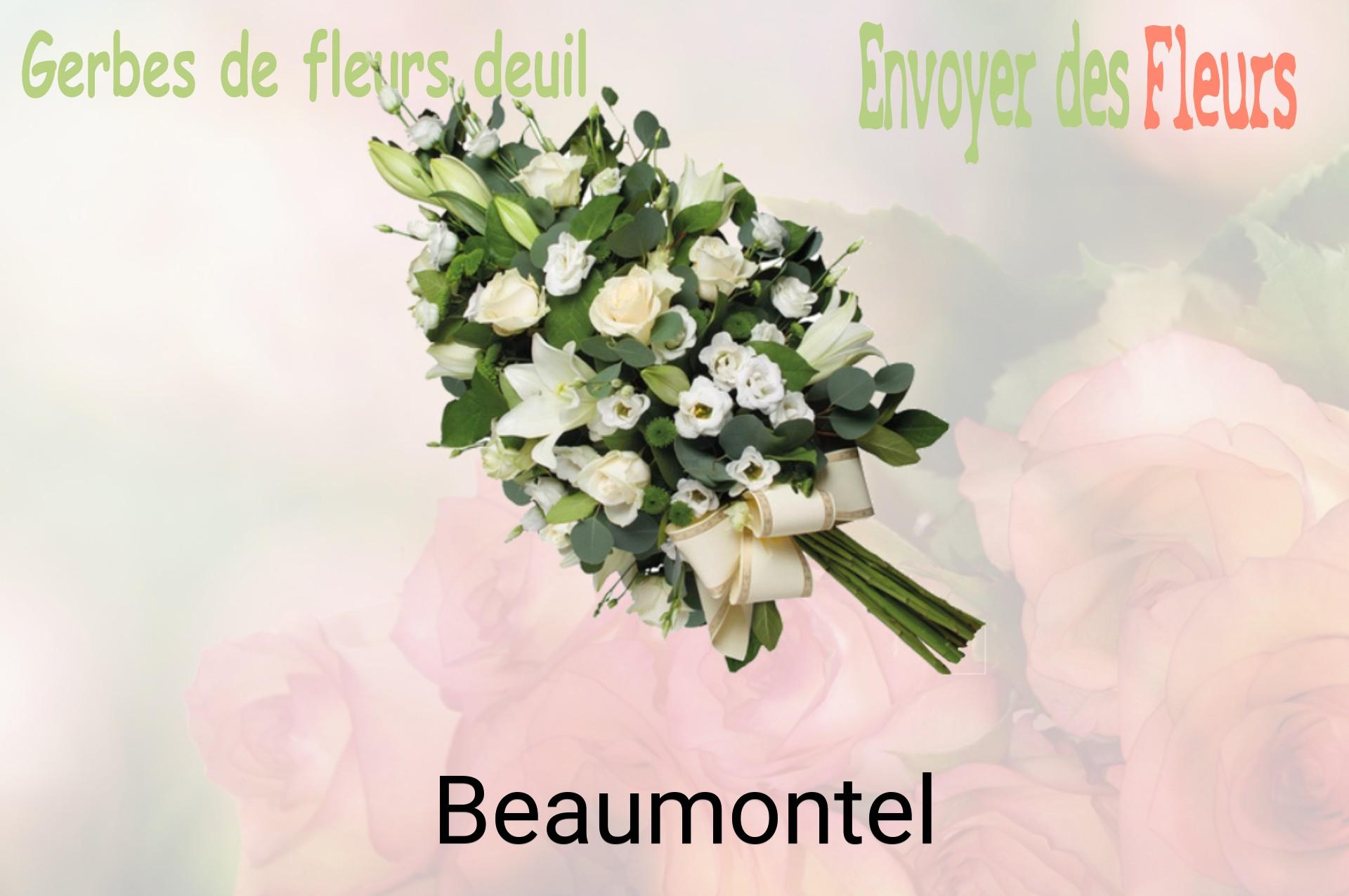 Gerbe de fleurs de deuil livrée à Beaumontel